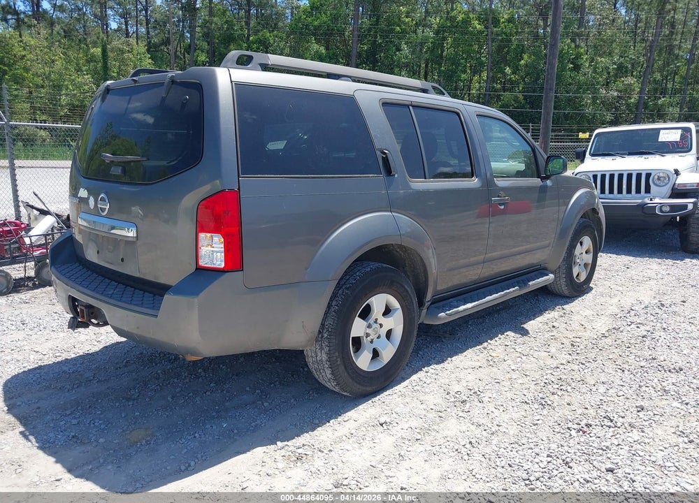 2008 NISSAN PATHFINDER S VIN: 5N1AR18U08C601275