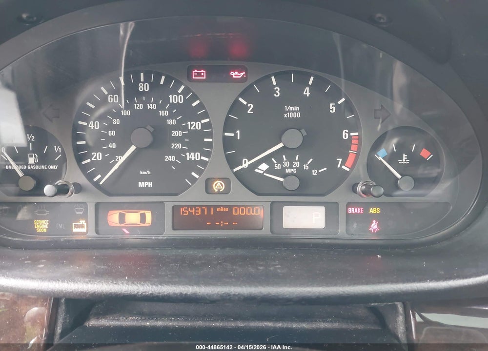 2000 BMW 328I VIN: WBAAM534XYJR58053