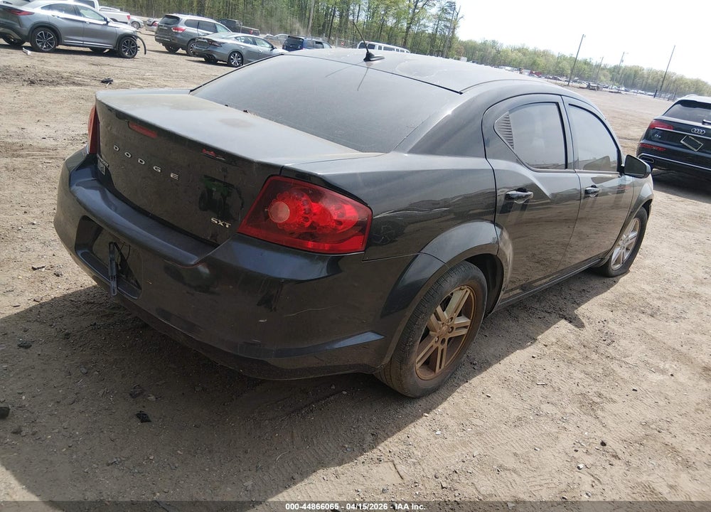 2012 DODGE AVENGER SXT VIN: 1C3CDZCB3CN206539