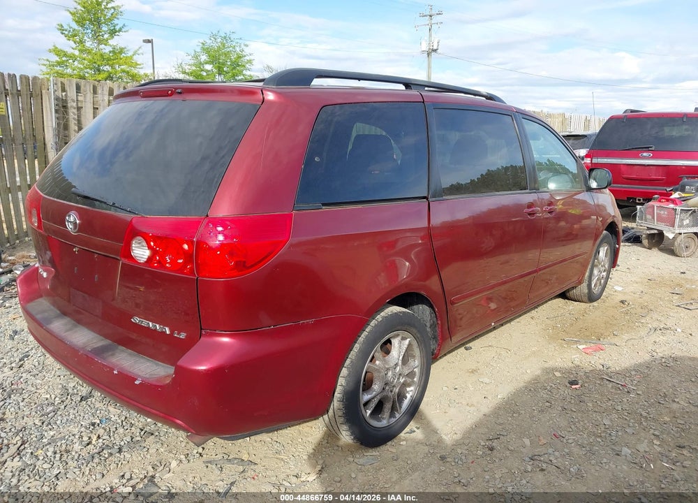 2008 TOYOTA SIENNA LE VIN: 5TDZK23C68S123510