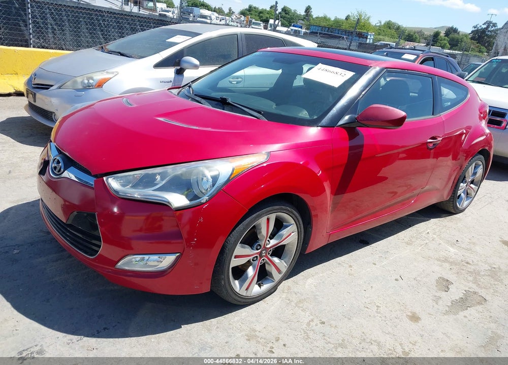 2012 HYUNDAI VELOSTER BASE W/GRAY VIN: KMHTC6ADXCU054522