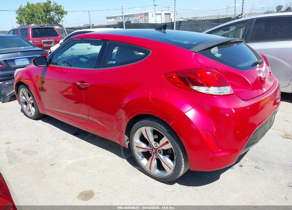 2012 HYUNDAI VELOSTER BASE W/GRAY VIN: KMHTC6ADXCU054522