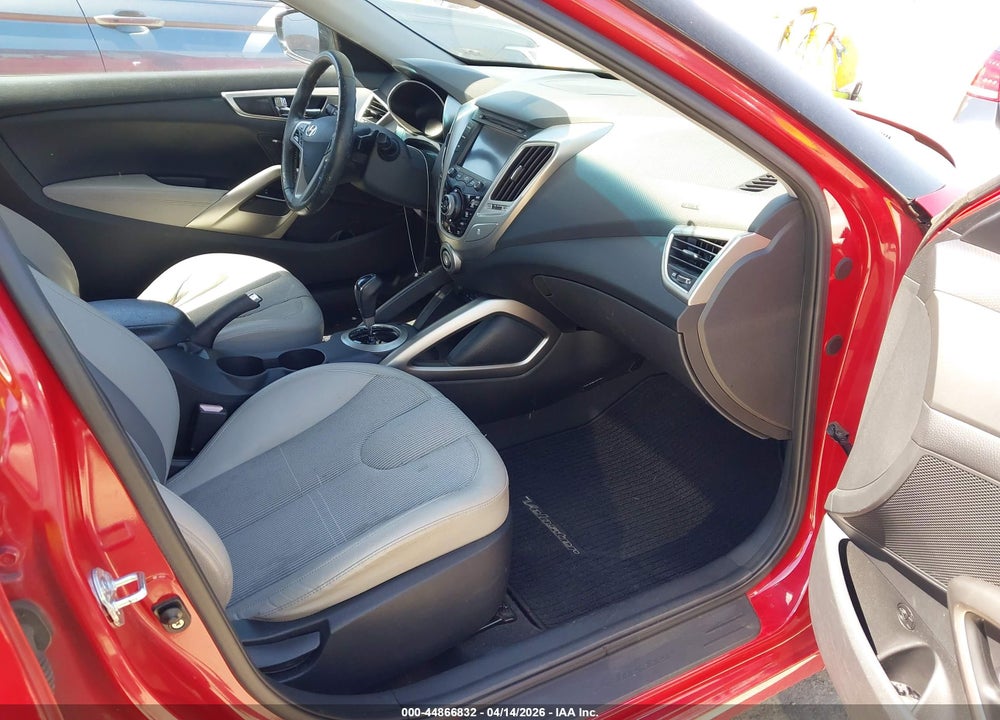 2012 HYUNDAI VELOSTER BASE W/GRAY VIN: KMHTC6ADXCU054522