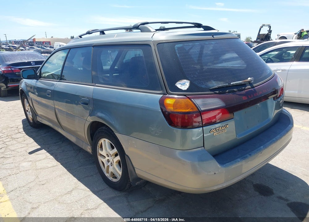 2002 SUBARU OUTBACK LIMITED VIN: 4S3BH686227646101