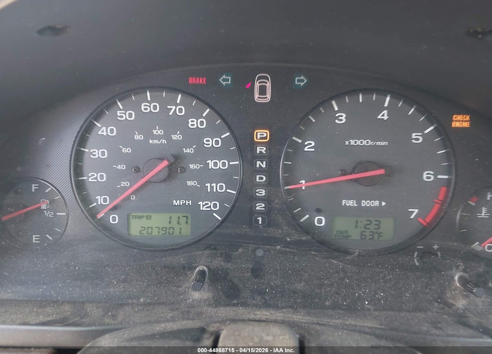 2002 SUBARU OUTBACK LIMITED VIN: 4S3BH686227646101