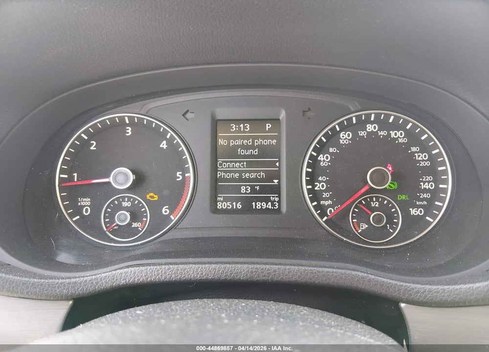 2014 VOLKSWAGEN PASSAT 2.0L TDI SE VIN: 1VWBN7A37EC062459