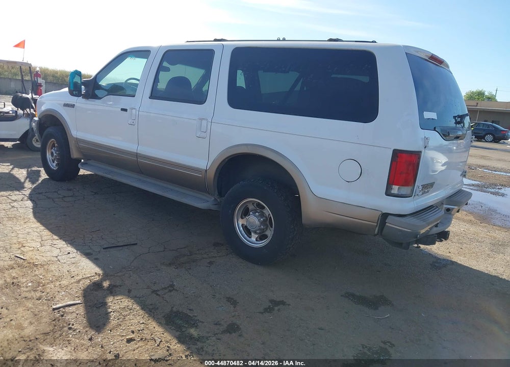 2001 FORD EXCURSION LIMITED VIN: 1FMNU43S31EA01058
