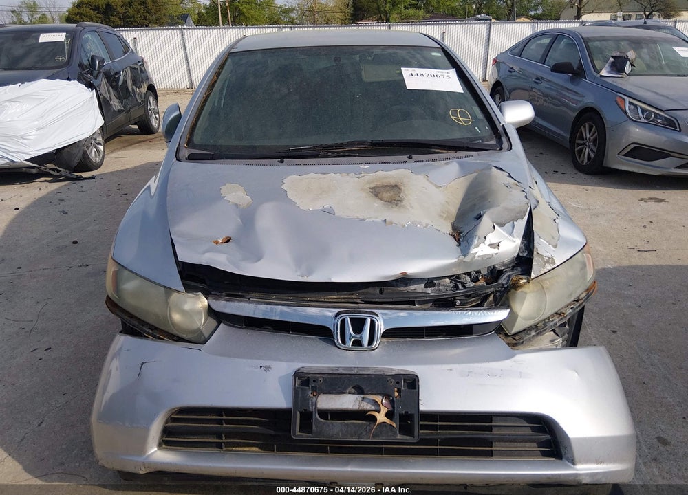 2007 HONDA CIVIC LX VIN: 2HGFA16587H310839