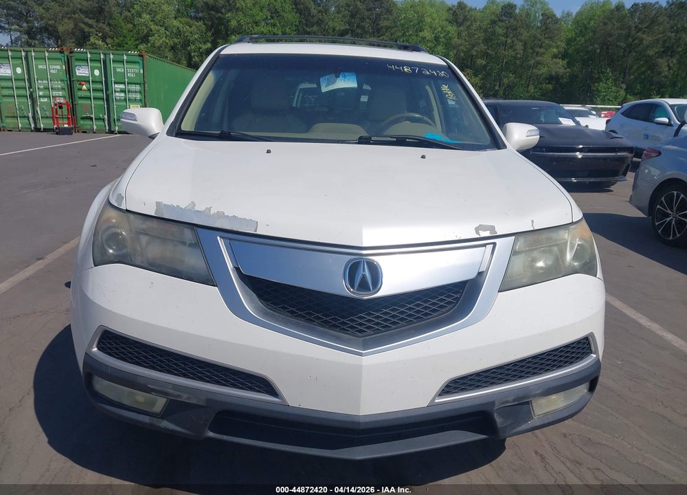 2012 ACURA MDX TECHNOLOGY PACKAGE VIN: 2HNYD2H36CH510767