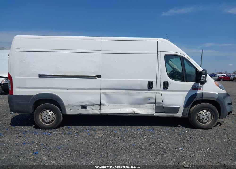 2017 RAM PROMASTER 2500 HIGH ROOF 159 WB VIN: 3C6TRVDG1HE542225