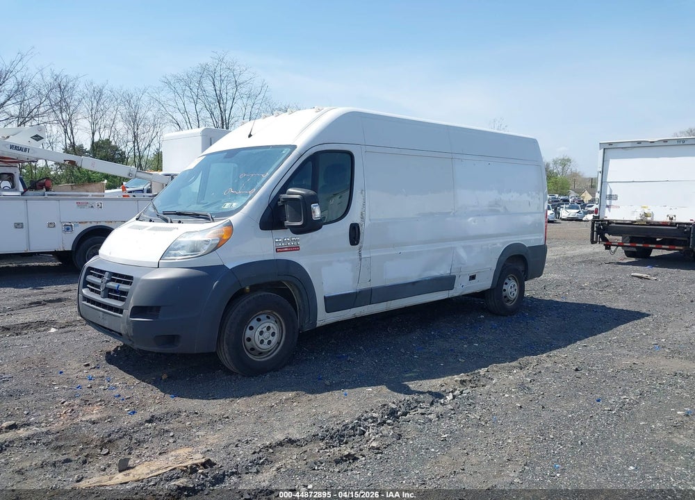 2017 RAM PROMASTER 2500 HIGH ROOF 159 WB VIN: 3C6TRVDG1HE542225