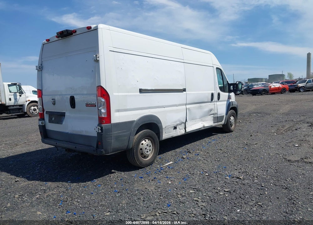 2017 RAM PROMASTER 2500 HIGH ROOF 159 WB VIN: 3C6TRVDG1HE542225