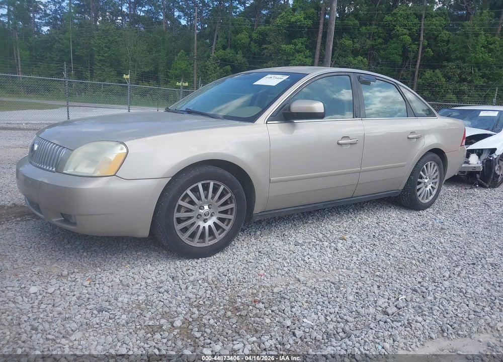 2005 MERCURY MONTEGO PREMIER VIN: 1MEFM42165G601051