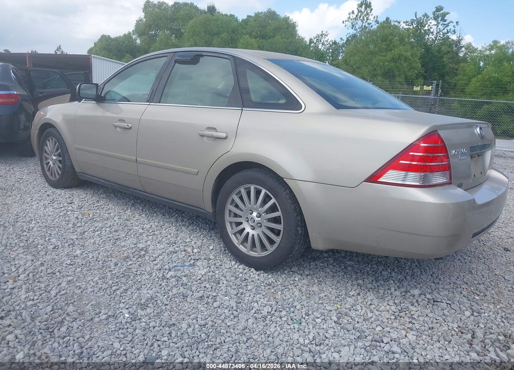 2005 MERCURY MONTEGO PREMIER VIN: 1MEFM42165G601051