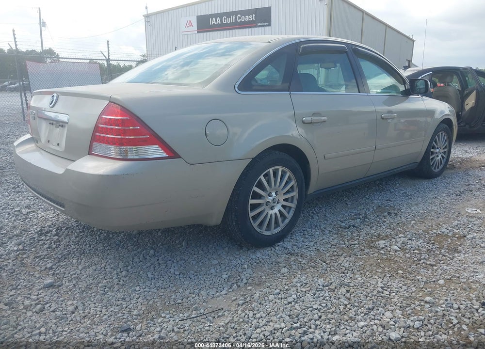 2005 MERCURY MONTEGO PREMIER VIN: 1MEFM42165G601051