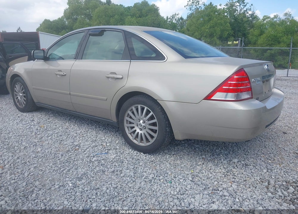 2005 MERCURY MONTEGO PREMIER VIN: 1MEFM42165G601051