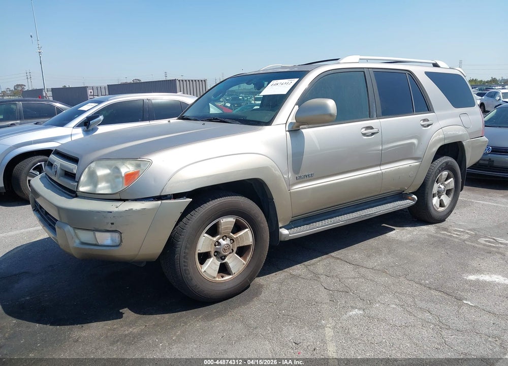 2003 TOYOTA 4RUNNER LIMITED V6 VIN: JTEZU17R130001485