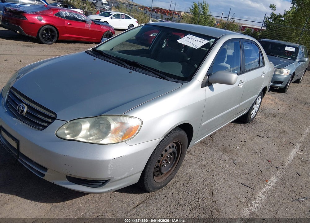 2003 TOYOTA COROLLA LE VIN: JTDBR32E830037035