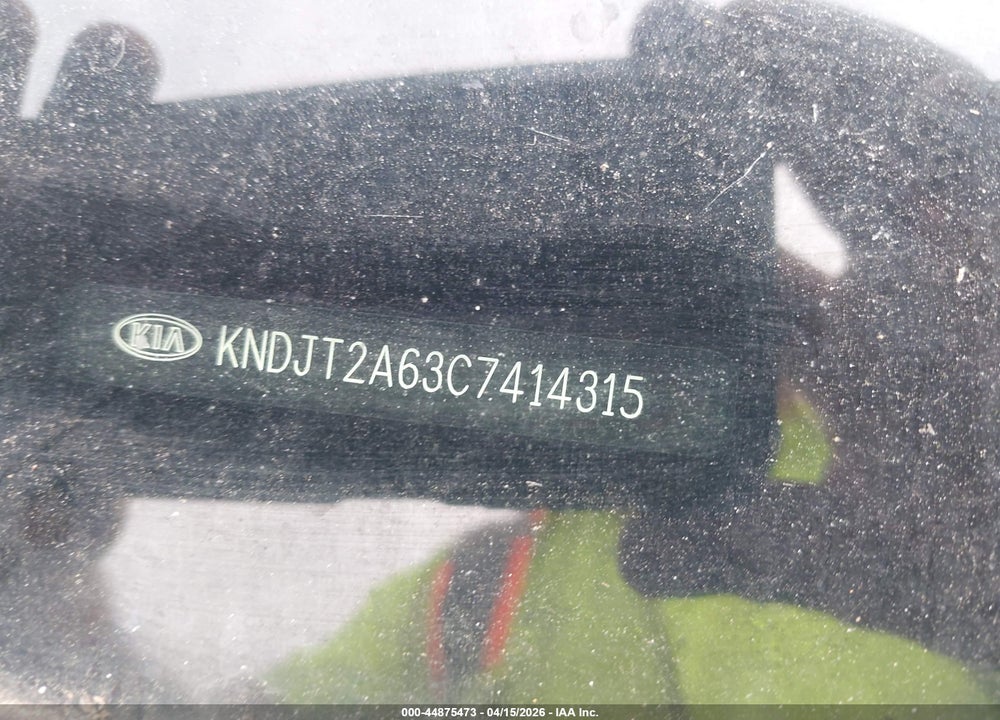 2012 KIA SOUL + VIN: KNDJT2A63C7414315