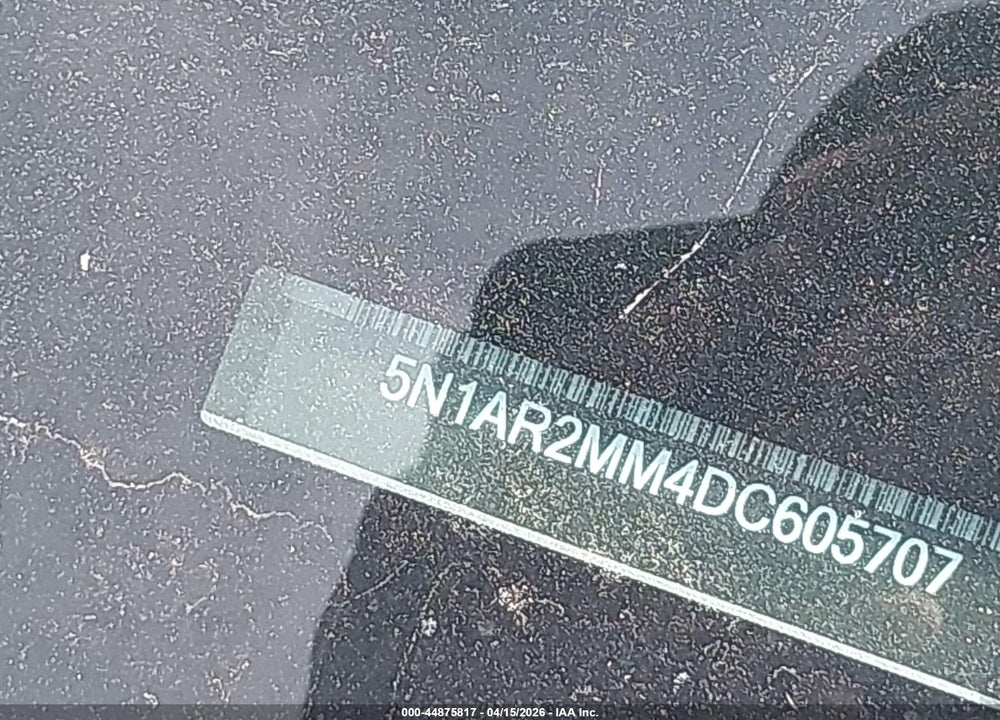 2013 NISSAN PATHFINDER SL VIN: 5N1AR2MM4DC605707