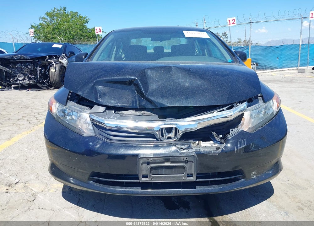 2012 HONDA CIVIC LX VIN: 19XFB2F58CE384592