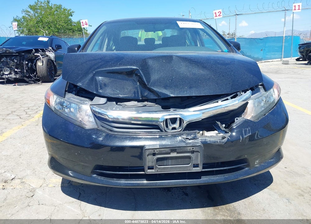2012 HONDA CIVIC LX VIN: 19XFB2F58CE384592
