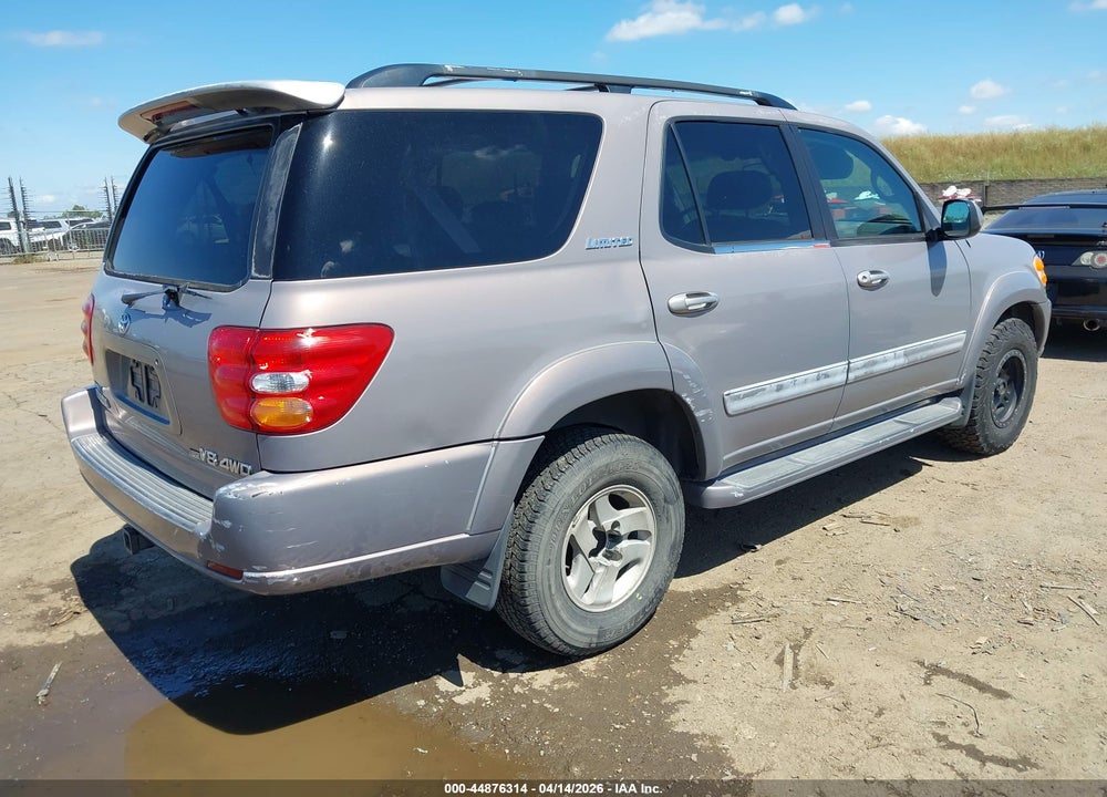 2002 TOYOTA SEQUOIA LIMITED V8 VIN: 5TDBT48AX2S075440