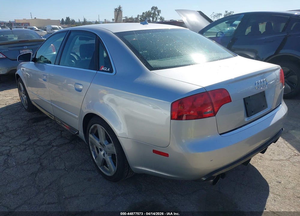 2008 AUDI A4 3.2 VIN: WAUDH78E08A168663
