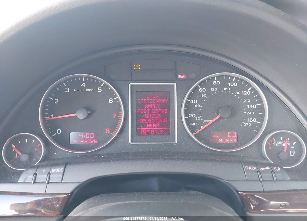 2008 AUDI A4 3.2 VIN: WAUDH78E08A168663
