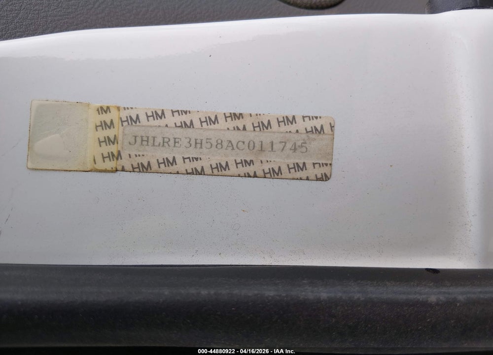 2010 HONDA CR-V EX VIN: JHLRE3H58AC011745