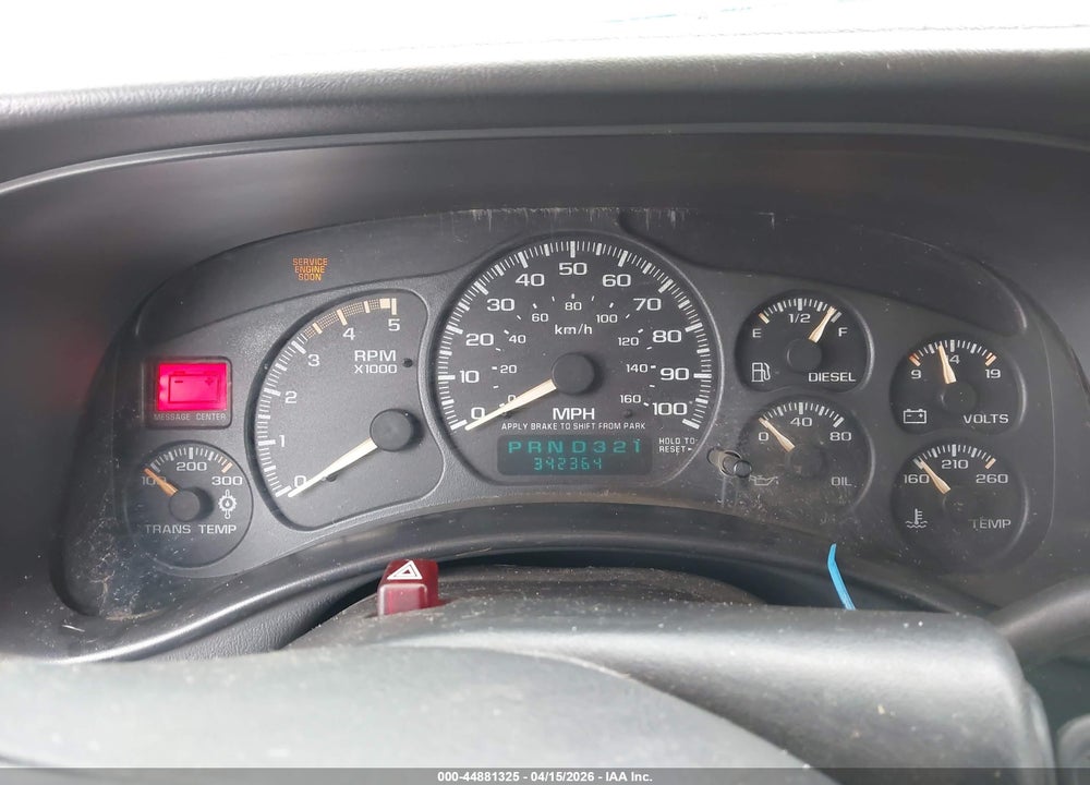 2002 CHEVROLET SILVERADO 2500HD LT VIN: 1GCHK29122E106220