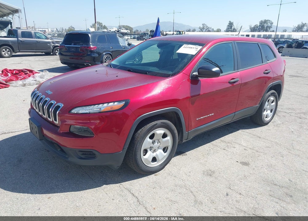 2016 JEEP CHEROKEE SPORT VIN: 1C4PJLAB1GW354954