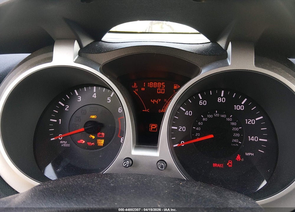 2011 NISSAN JUKE SV VIN: JN8AF5MV2BT025722