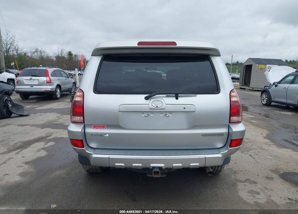 2005 TOYOTA 4RUNNER SR5 SPORT VIN: JTEBU14R258031511