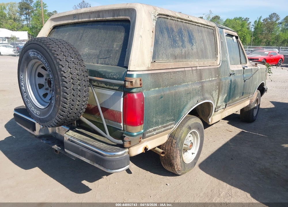 1990 FORD BRONCO U100 VIN: 1FMEU15H8LLB30993