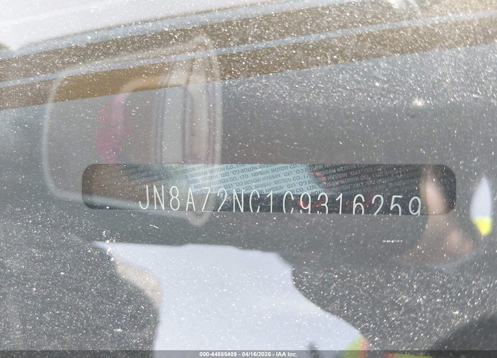 2012 INFINITI QX56 VIN: JN8AZ2NC1C9316259