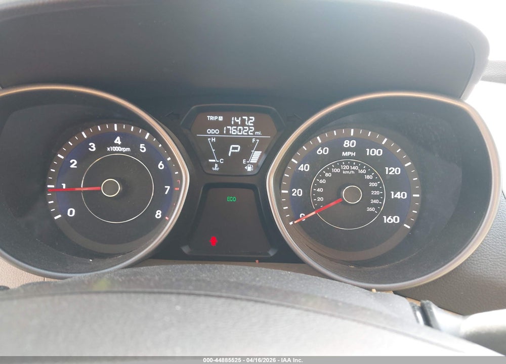 2013 HYUNDAI ELANTRA LIMITED VIN: 5NPDH4AE6DH345571