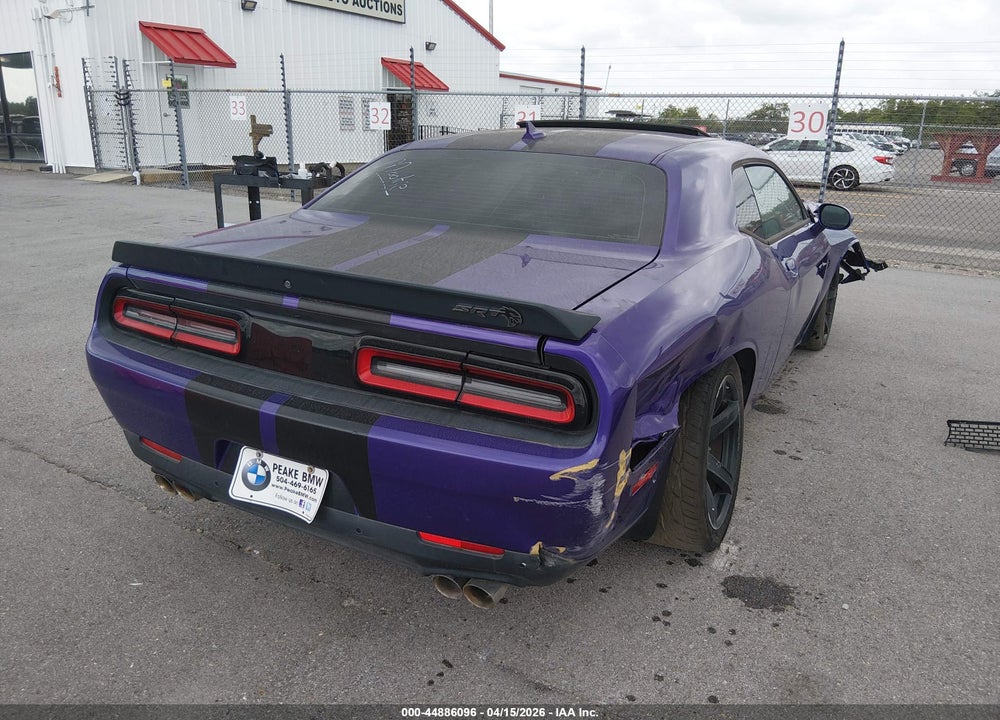 2018 DODGE CHALLENGER SRT HELLCAT VIN: 2C3CDZC9XJH342704
