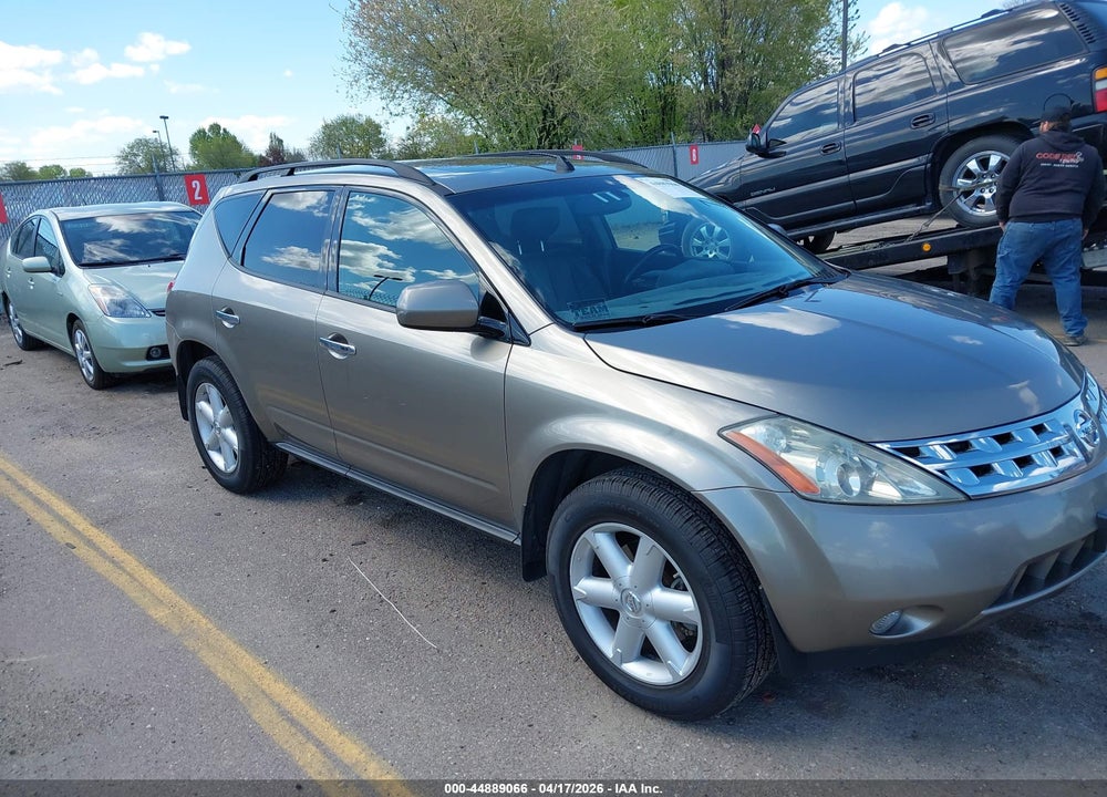 2003 NISSAN MURANO SE VIN: JN8AZ08W83W223928
