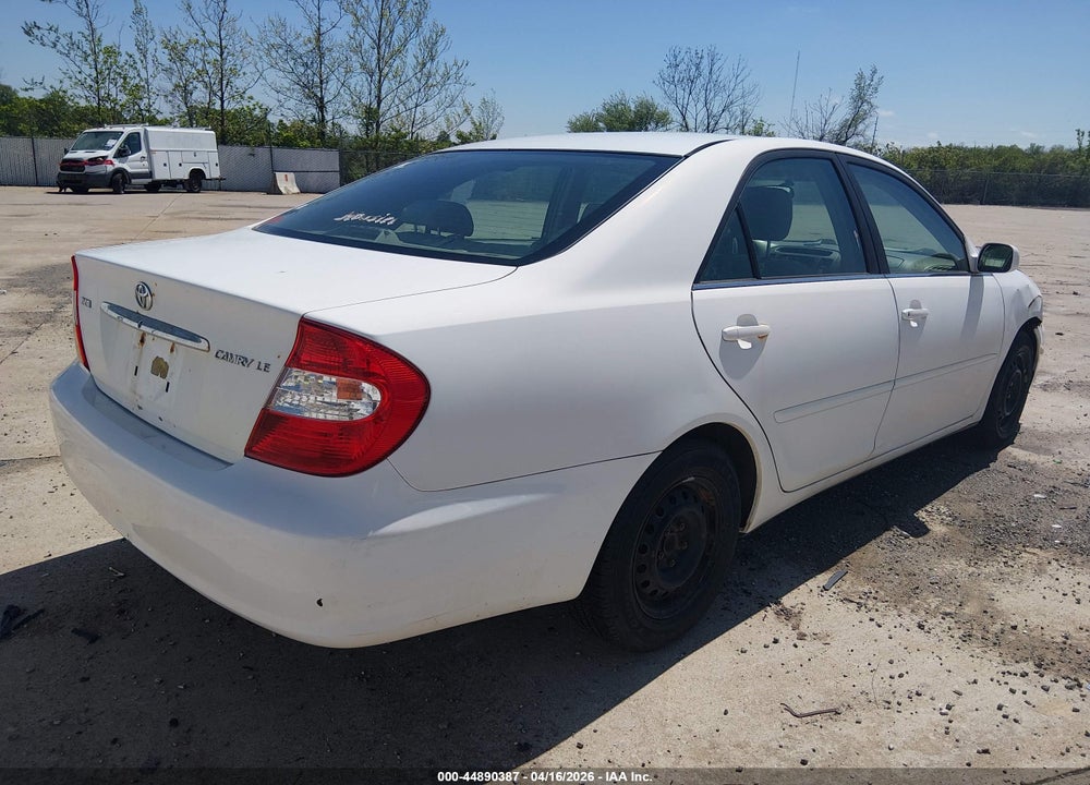 2004 TOYOTA CAMRY LE VIN: 4T1BE32KX4U289294