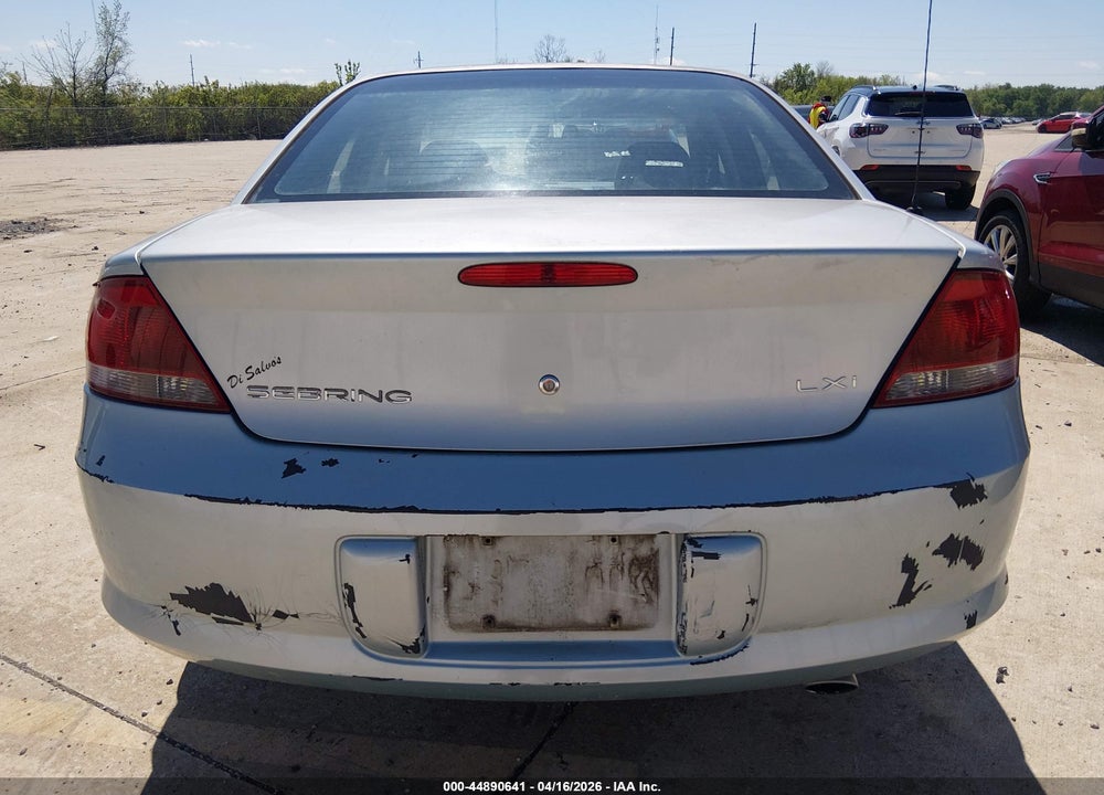2001 CHRYSLER SEBRING LXI VIN: 1C3AL56U31N547274