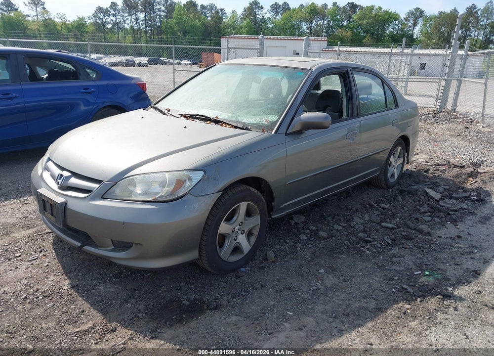 2004 HONDA CIVIC EX VIN: 2HGES25754H503611