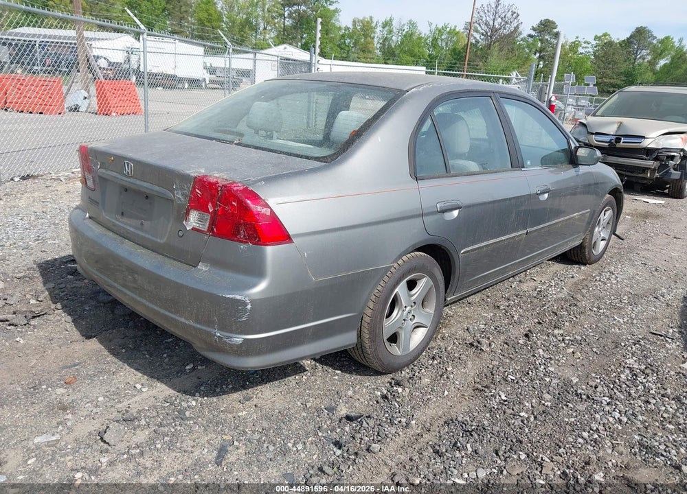 2004 HONDA CIVIC EX VIN: 2HGES25754H503611