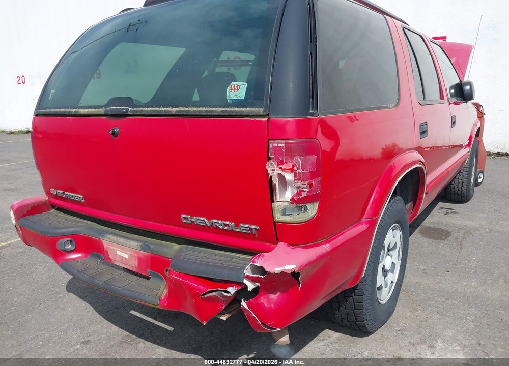 2003 CHEVROLET BLAZER LS VIN: 1GNDT13X23K115643