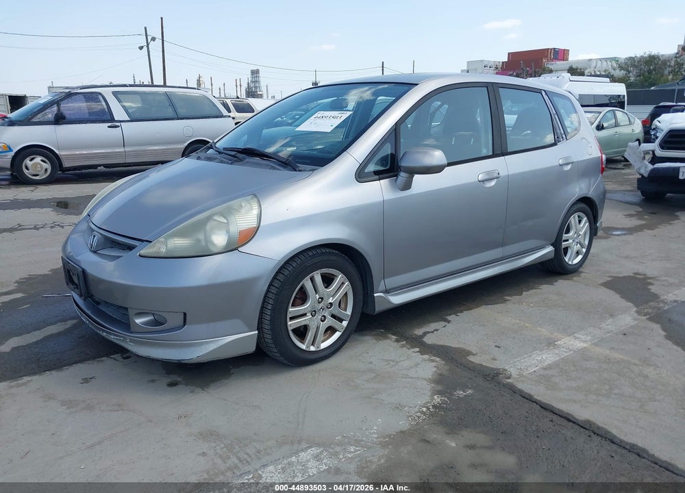 2007 HONDA FIT SPORT VIN: JHMGD38607S031615