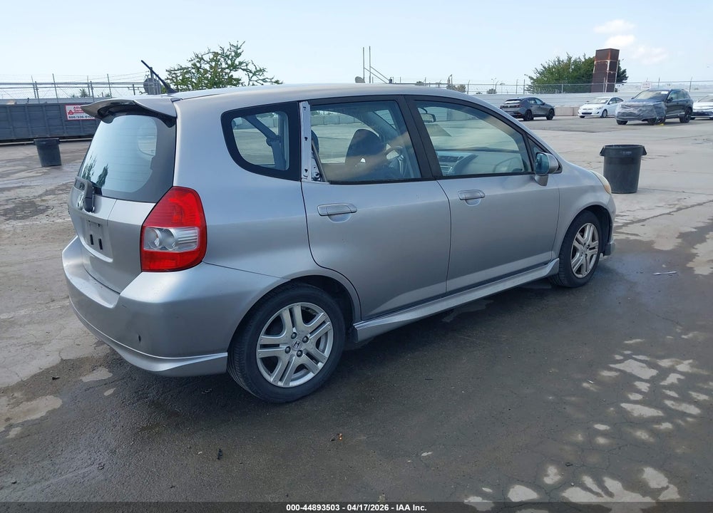 2007 HONDA FIT SPORT VIN: JHMGD38607S031615