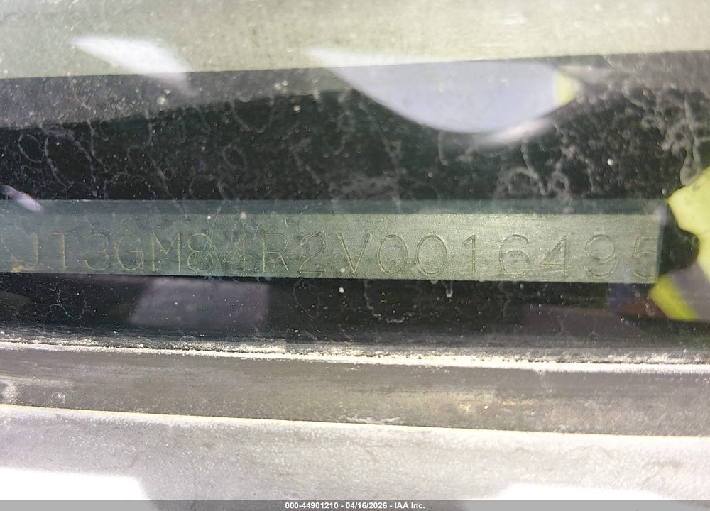 1997 TOYOTA 4RUNNER VIN: JT3GM84R2V0016495