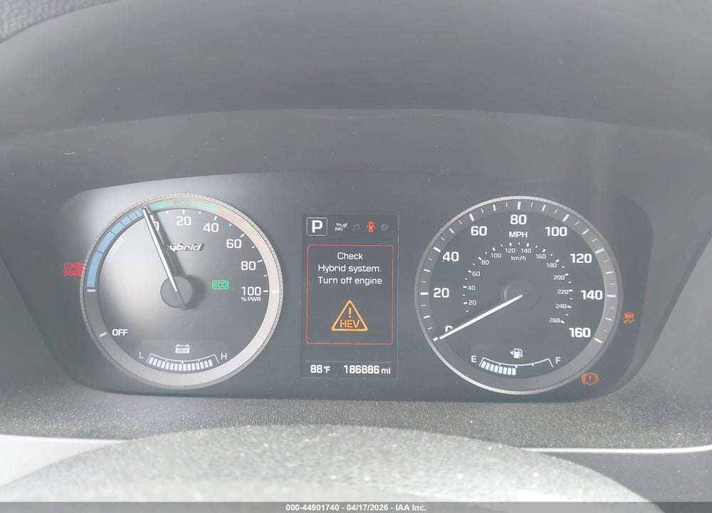 2017 HYUNDAI SONATA HYBRID LIMITED VIN: KMHE34L34HA074372
