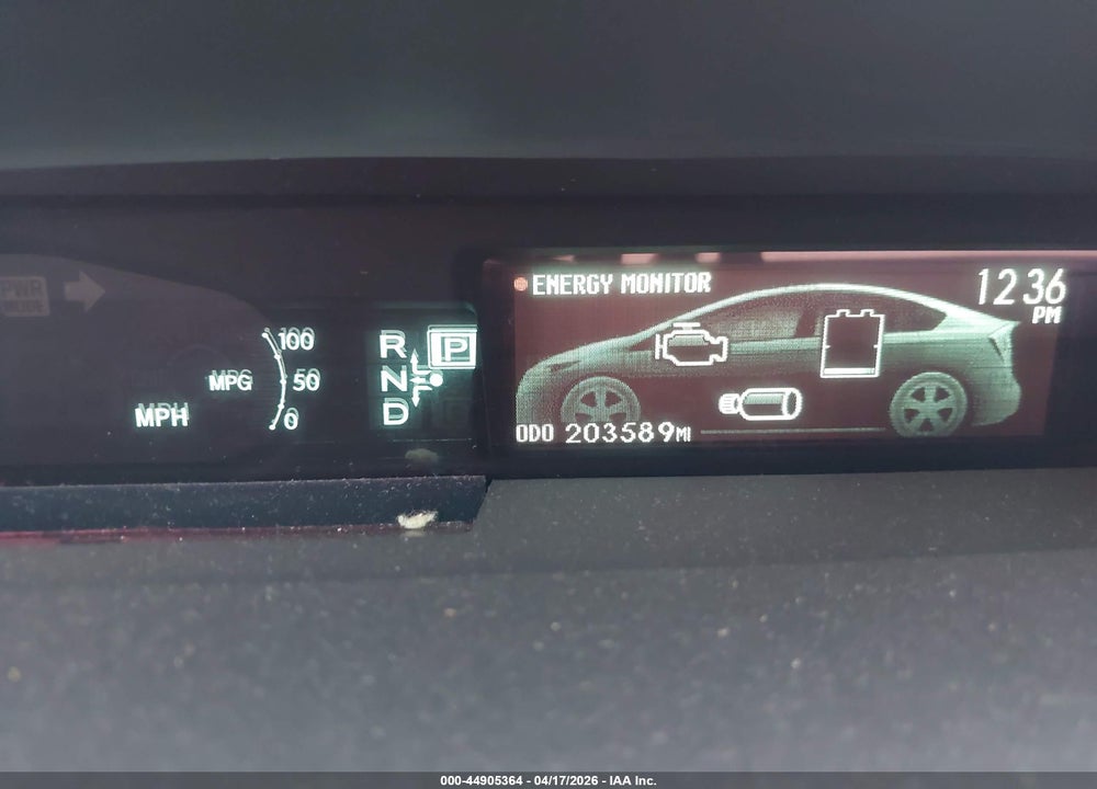 2013 TOYOTA PRIUS THREE VIN: JTDKN3DU2D1633155