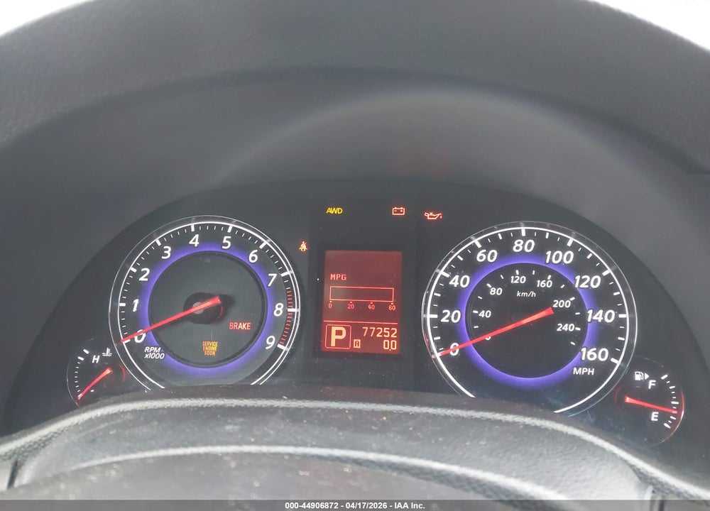 2009 INFINITI G37X VIN: JNKCV61F79M054081